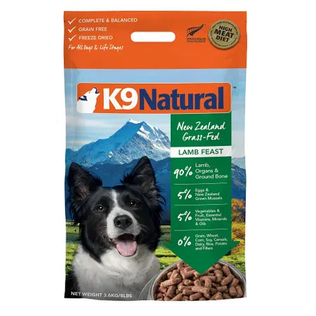 K9 Natural Freeze Dried Lamb Feast Adult Dog Food