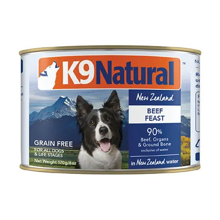 K9 Natural Beef Adult Dog Can 170gx12